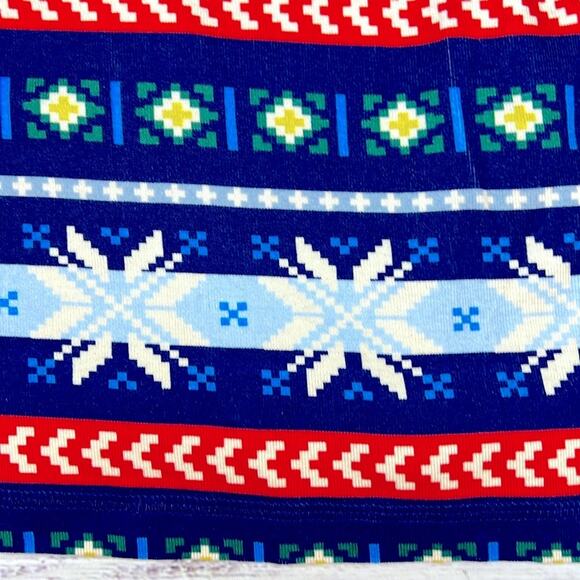 Hanna Andersson Colorful Snowflake Patterned Long Sleeve Pajama Top-size Large - Picture 5 of 5